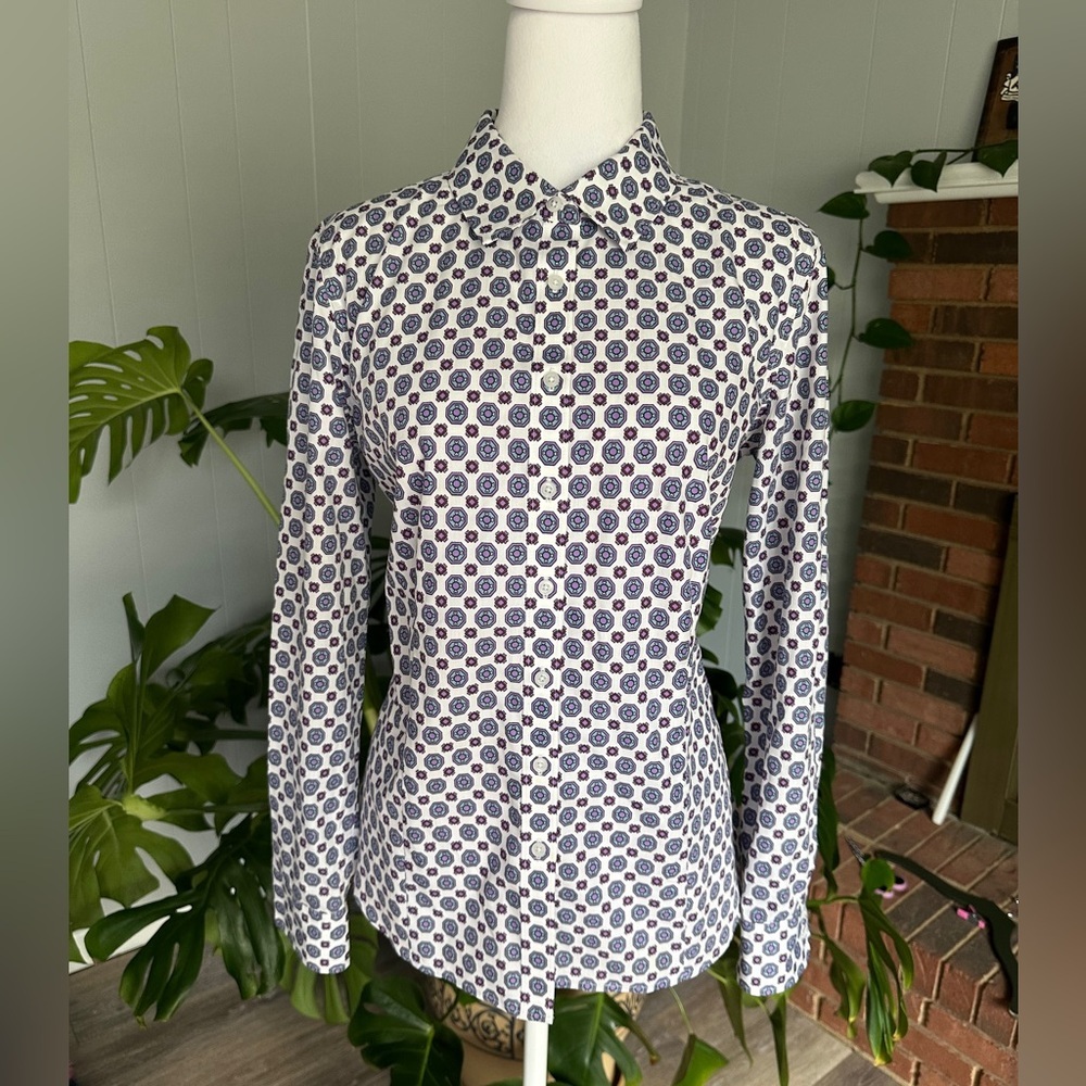 #7) Talbots Wrinkle Resistant Button Down Shirt S… - image 6